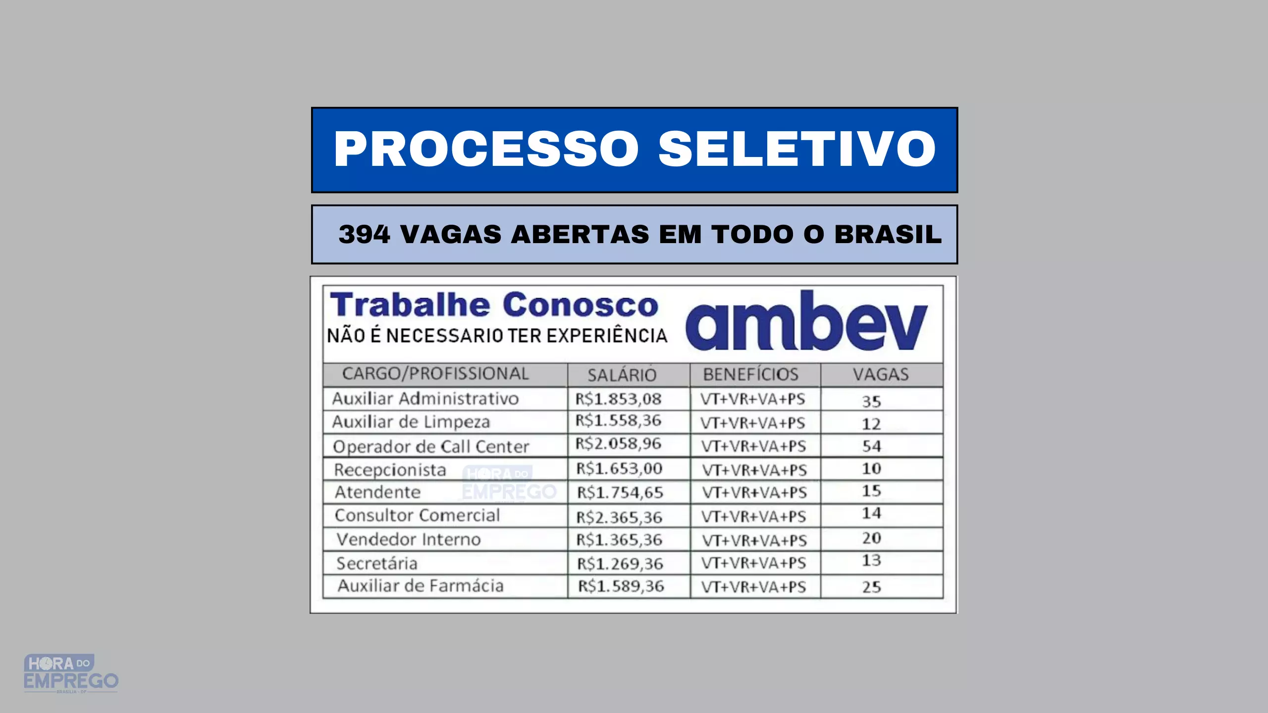 Novo Processo Seletivo Da Ambev Tem Vagas Abertas Em Todo O