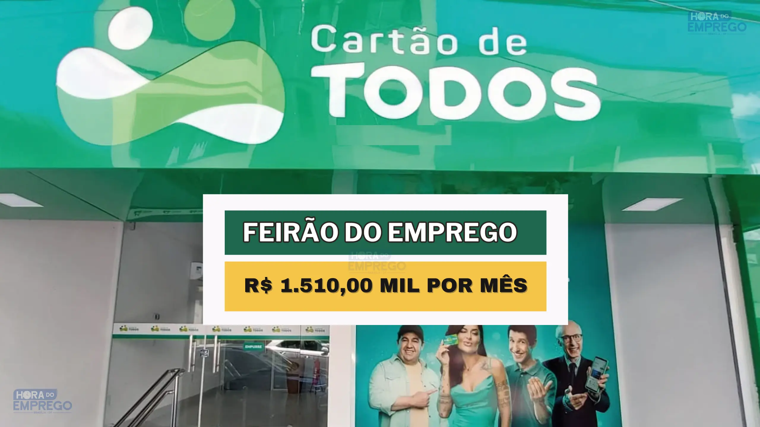 Cartão de Todos abre feirão de emprego entrevistas presenciais