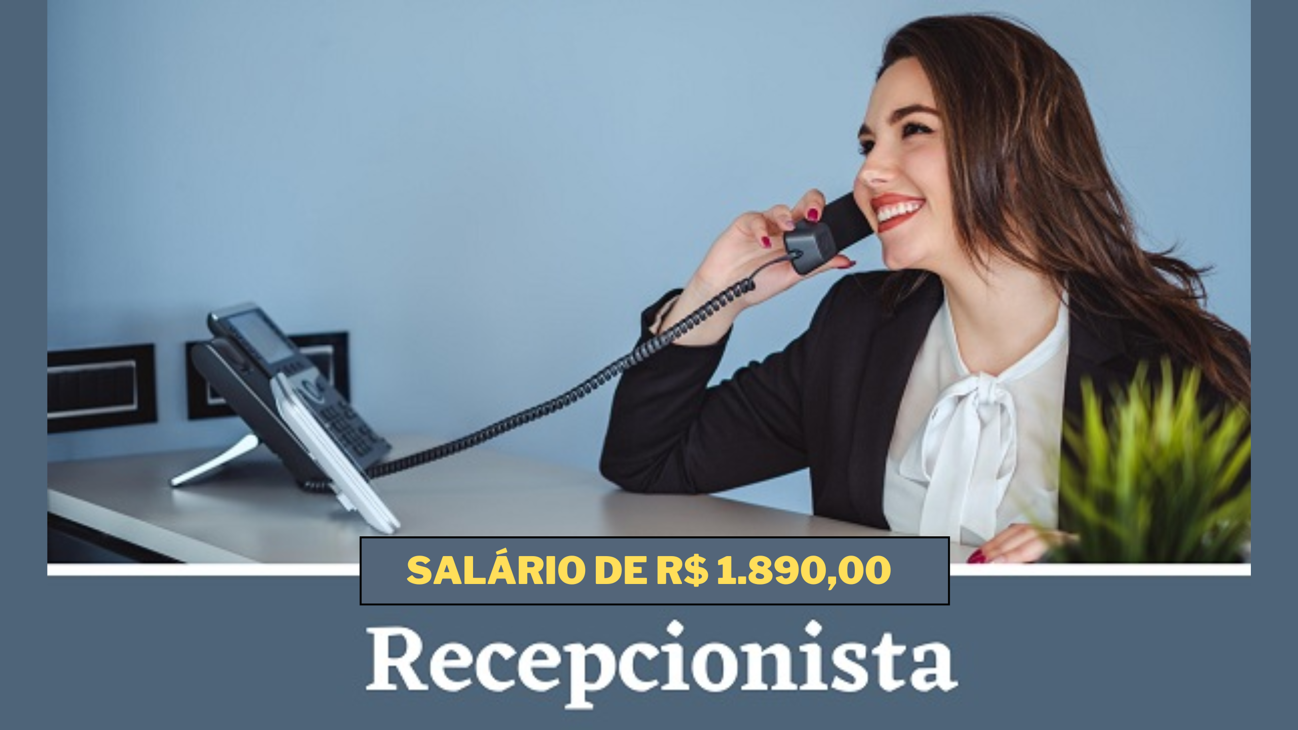 Rêve abre vagas para Recepcionista Executiva Salário de R 1 890 00