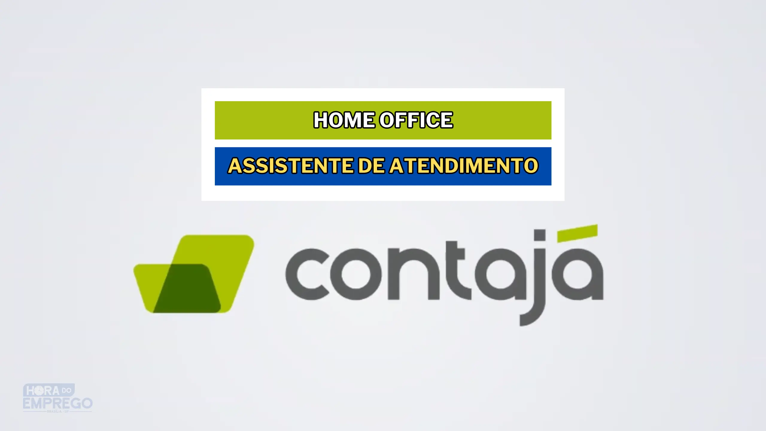 Trabalhe De Casa Contaj Abriu Vagas Home Office Para Assistente De