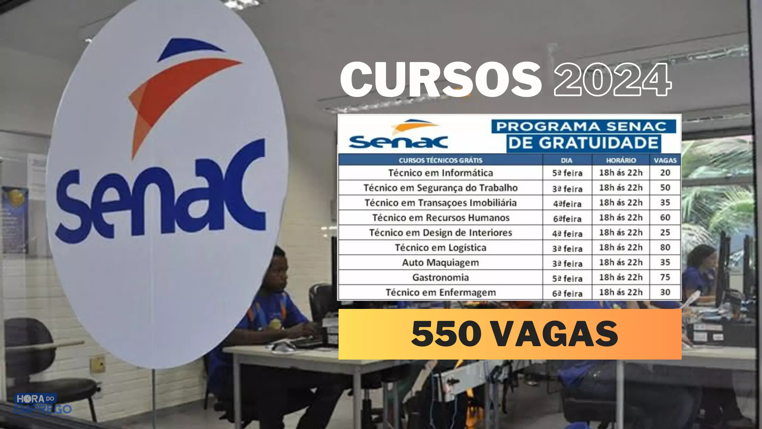 SENAC Oferece 550 Vagas Em Cursos Gratuitos Com Certificado No Programa ...