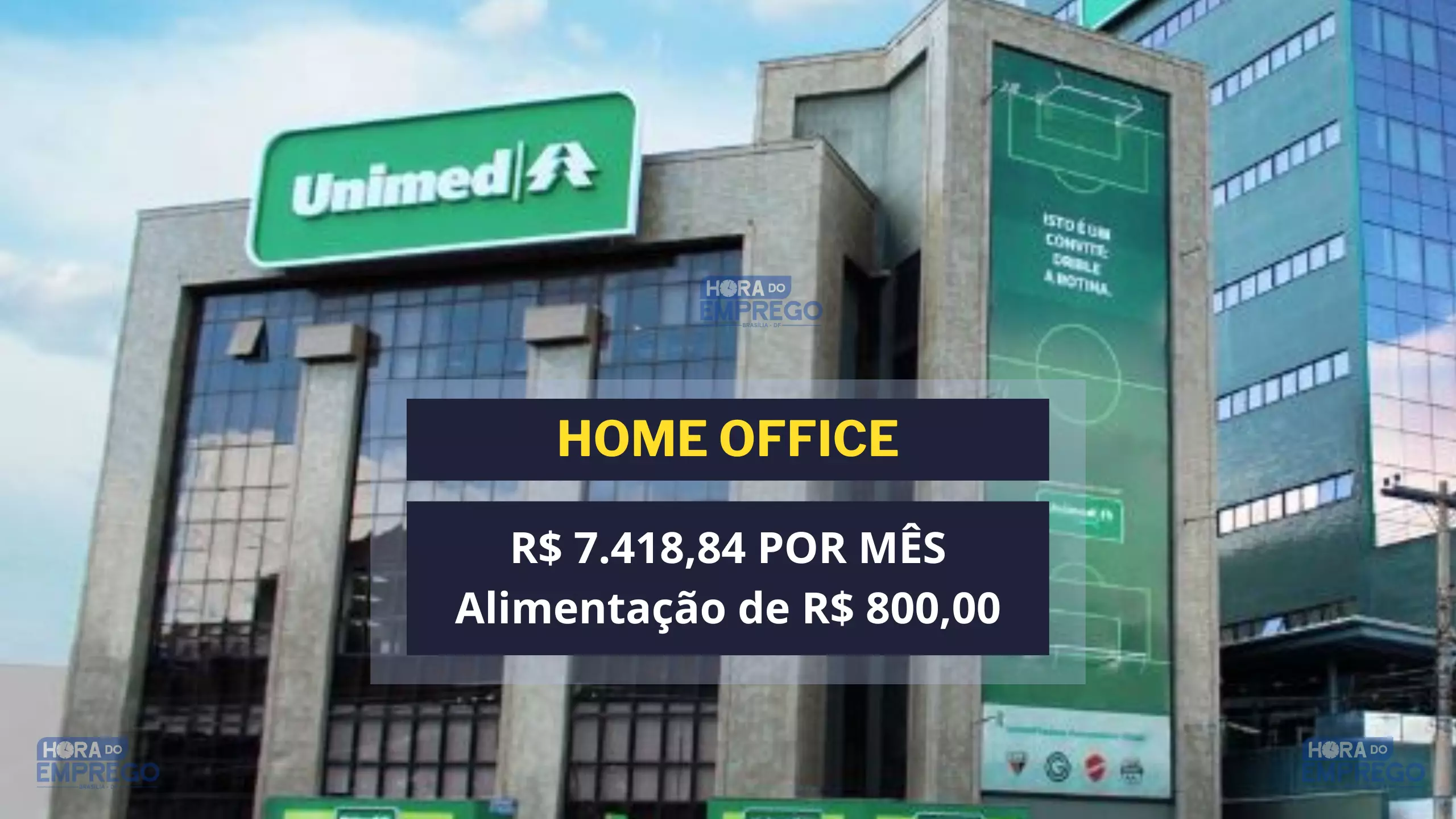 Unimed Nacional anuncia vaga 100% HOME OFFICE para DIGITADOR com salário de  R$ 1.800,00 e Alimentação R$ 800,00