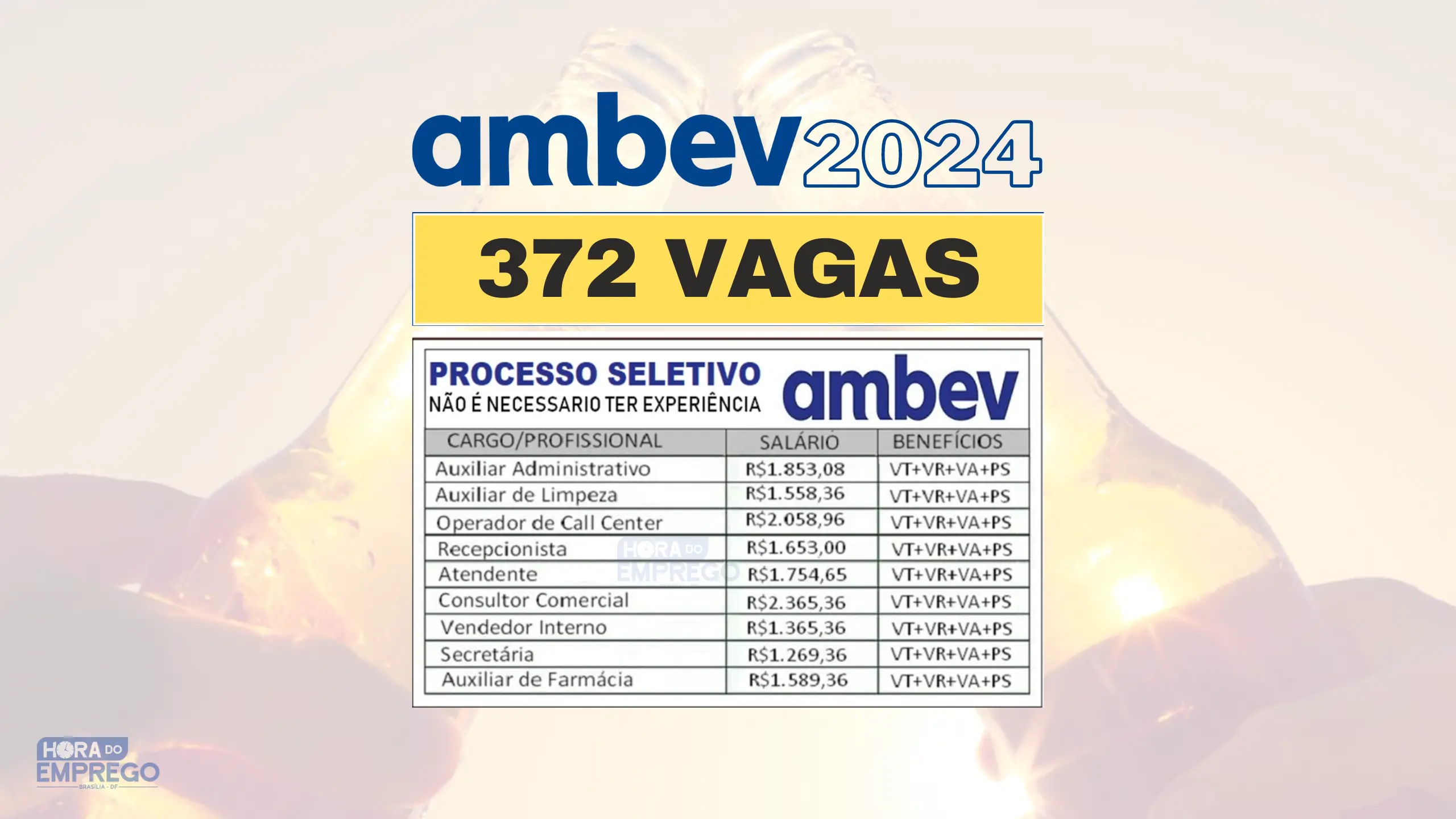 Processo Seletivo Ambev: 372 Vagas De Emprego Para DIVERSAS ÁREAS Em ...